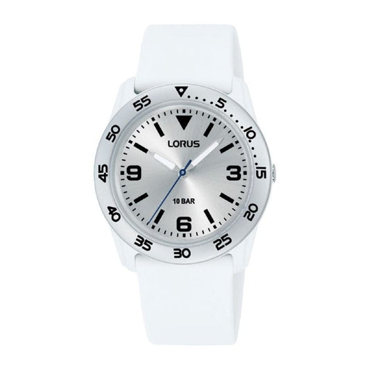 Lorus Childrens White Resin Strap Watch 