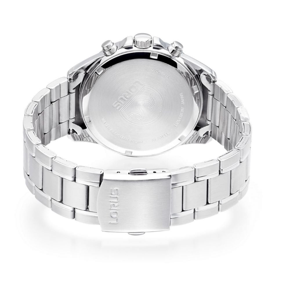 Lorus Gents Sports Solar Chronograph Stainless Steel Watch