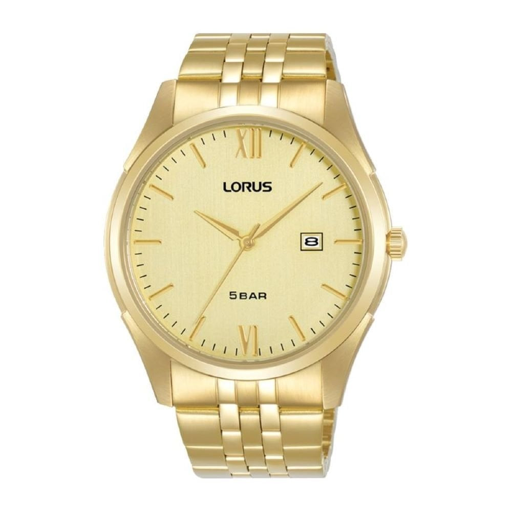 Lorus Gents Yellow Gold Plated Watch 