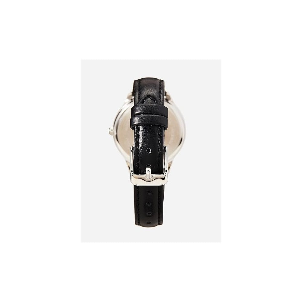 Lorus Ladies Black Leather Watch