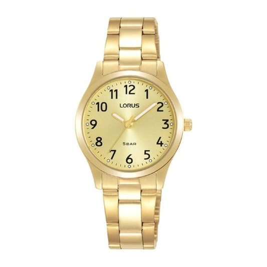 Lorus Ladies Yellow Gold Plated Steel Watch RRX14JX9