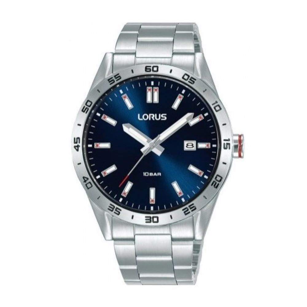 Lorus Mens Navy Analogue Dial Watch 