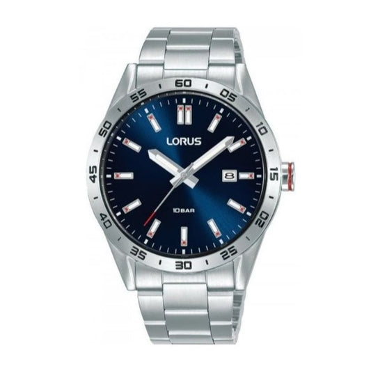 Lorus Mens Navy Analogue Dial Watch 