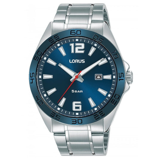 Lorus Mens Sports Bracelet Watch with Brushed & Polished Finish Case