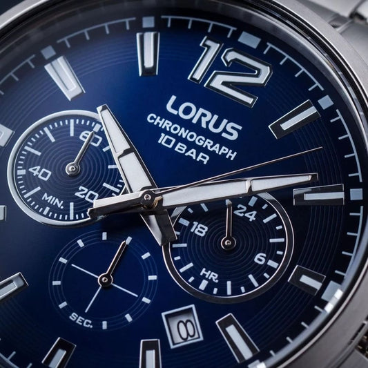 Lorus Mens Steel Case And Bracelet Watch 