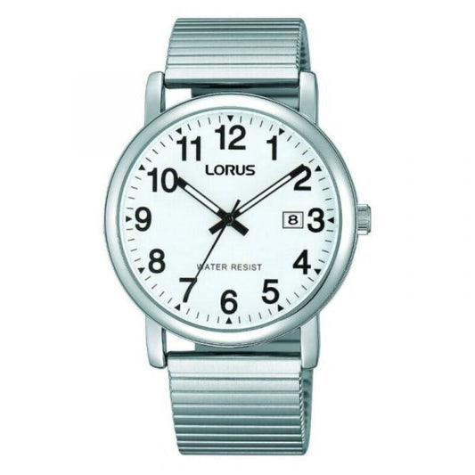 Lorus Mens Steel Expandable Bracelet Watch 