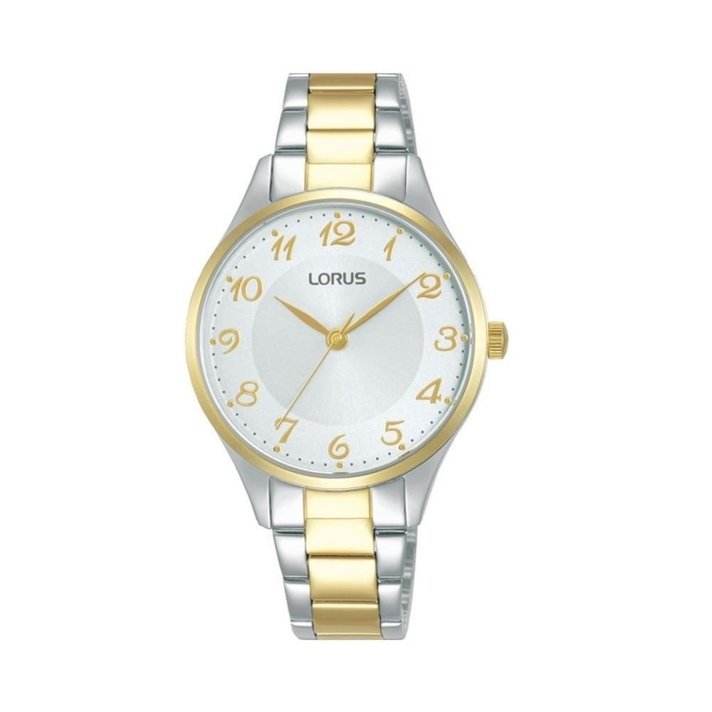 Lorus Womens Steel And Gold Bracelet Analogue Watch 