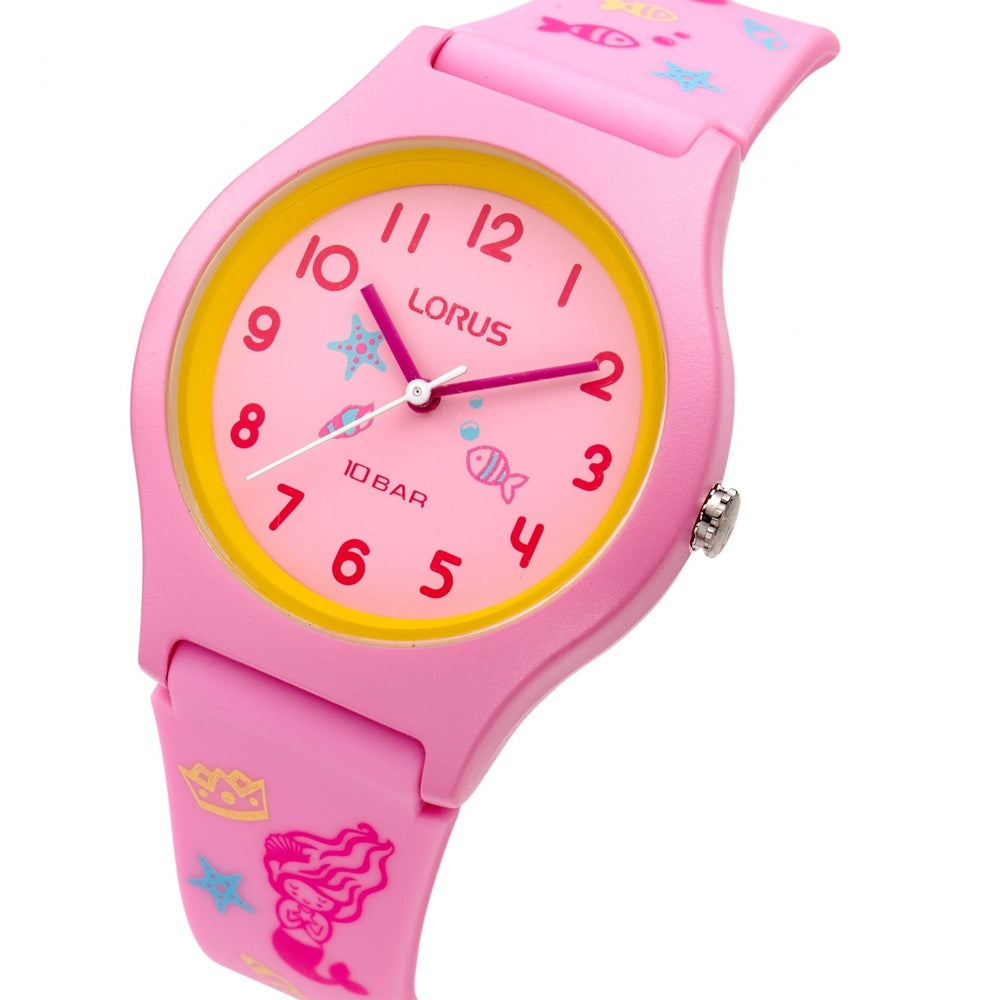 Lorus pink silicon Watch