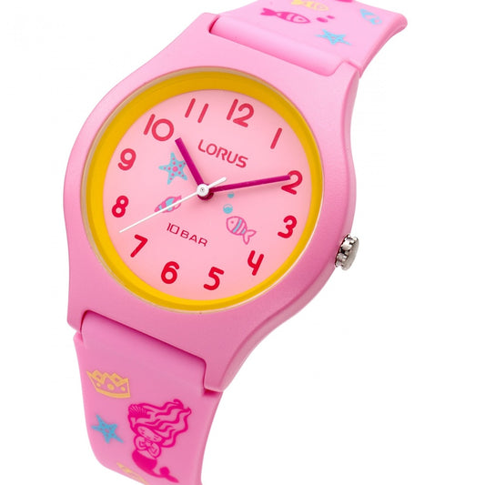 Lorus pink silicon Watch