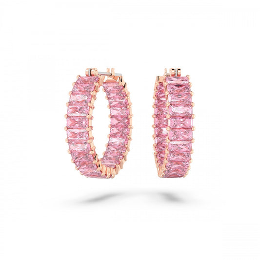 MATRIX PINK HOOP EARRINGS