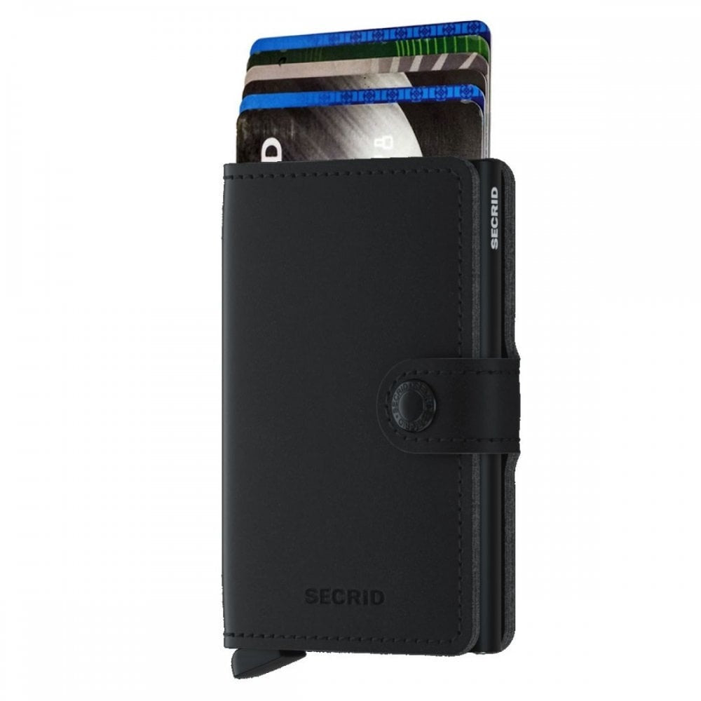MATT BLACK CARD PROTECTOR MINI WALLET