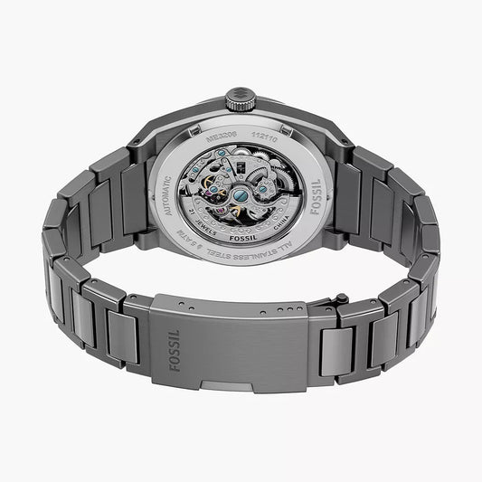 Fossil Everett Automatic Smoke Gents Stainless Steel Watch