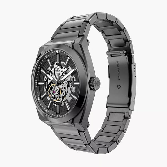 Fossil Everett Automatic Smoke Gents Stainless Steel Watch