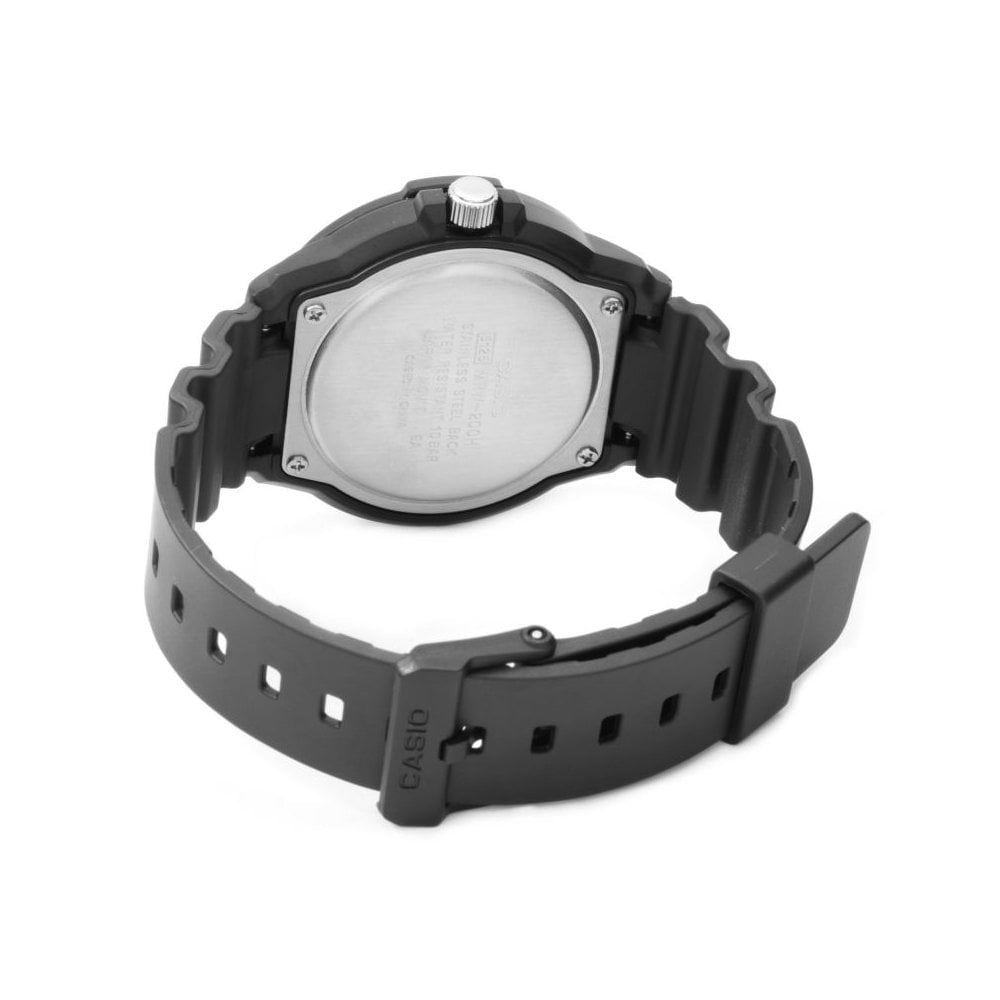 MENS SPORTS ANALOGUE WATCH WITH BLACK RESIN STRAP & DAY/DATE FEATURE