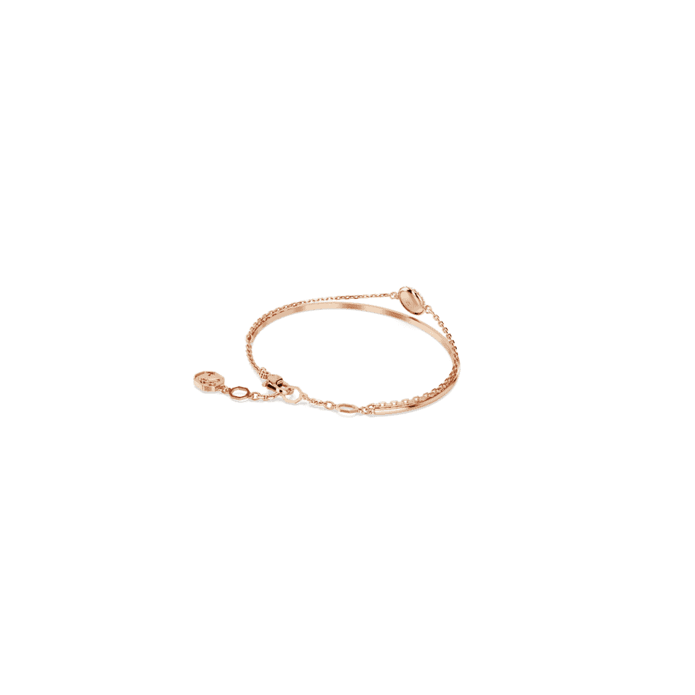 METEORA ROSE GOLD DOUBLE LAYERED BANGLE
