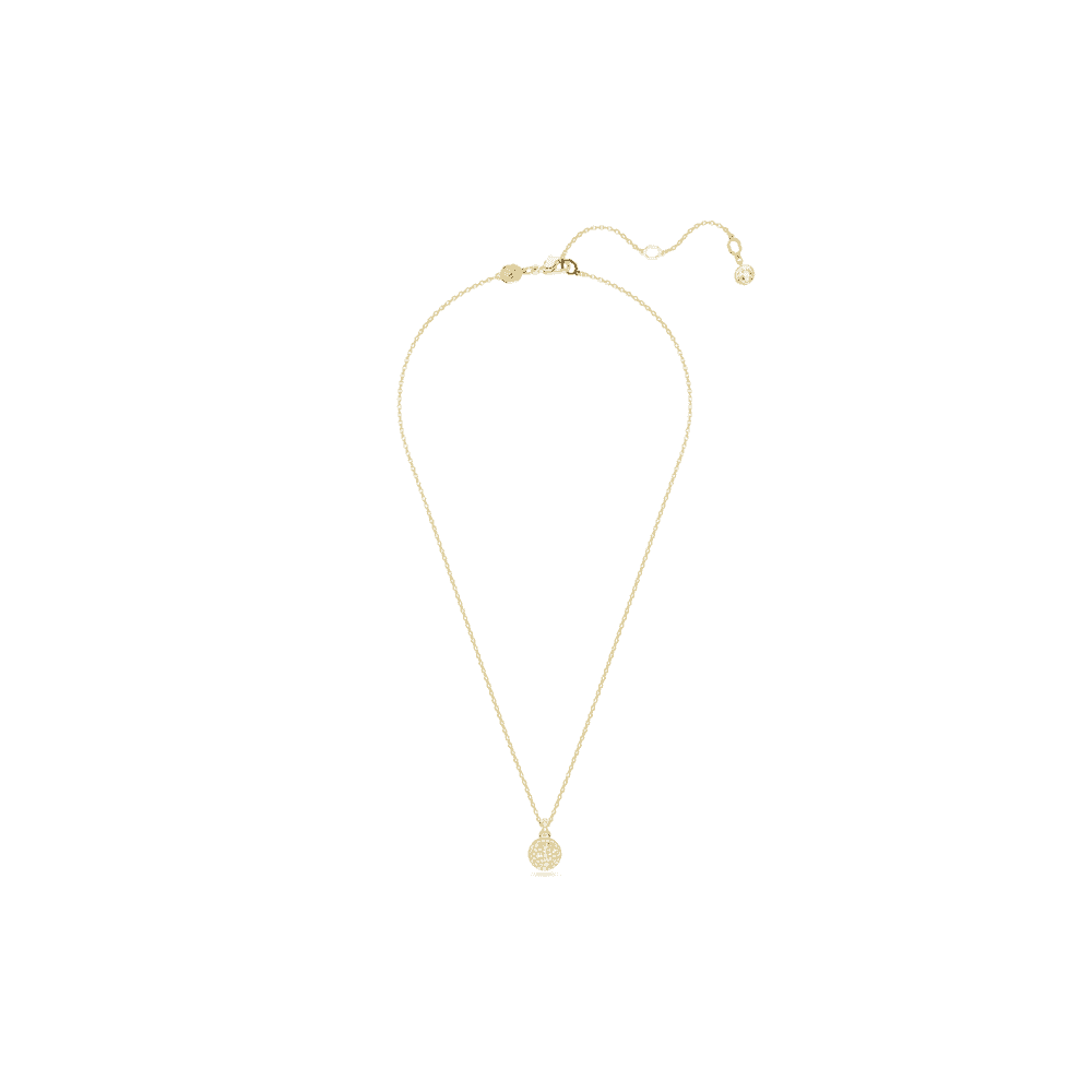 METEORA ROSE GOLD FINISHED ROUND PAVE SET PENDANT