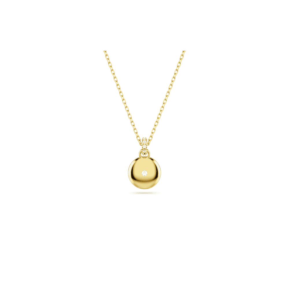 METEORA ROSE GOLD FINISHED ROUND PAVE SET PENDANT