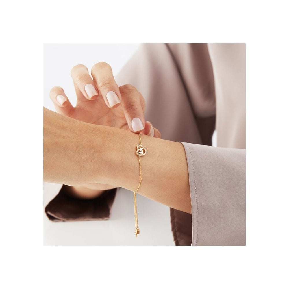 MICHAEL KORS GOLD ON SILVER LOVE BRACELET