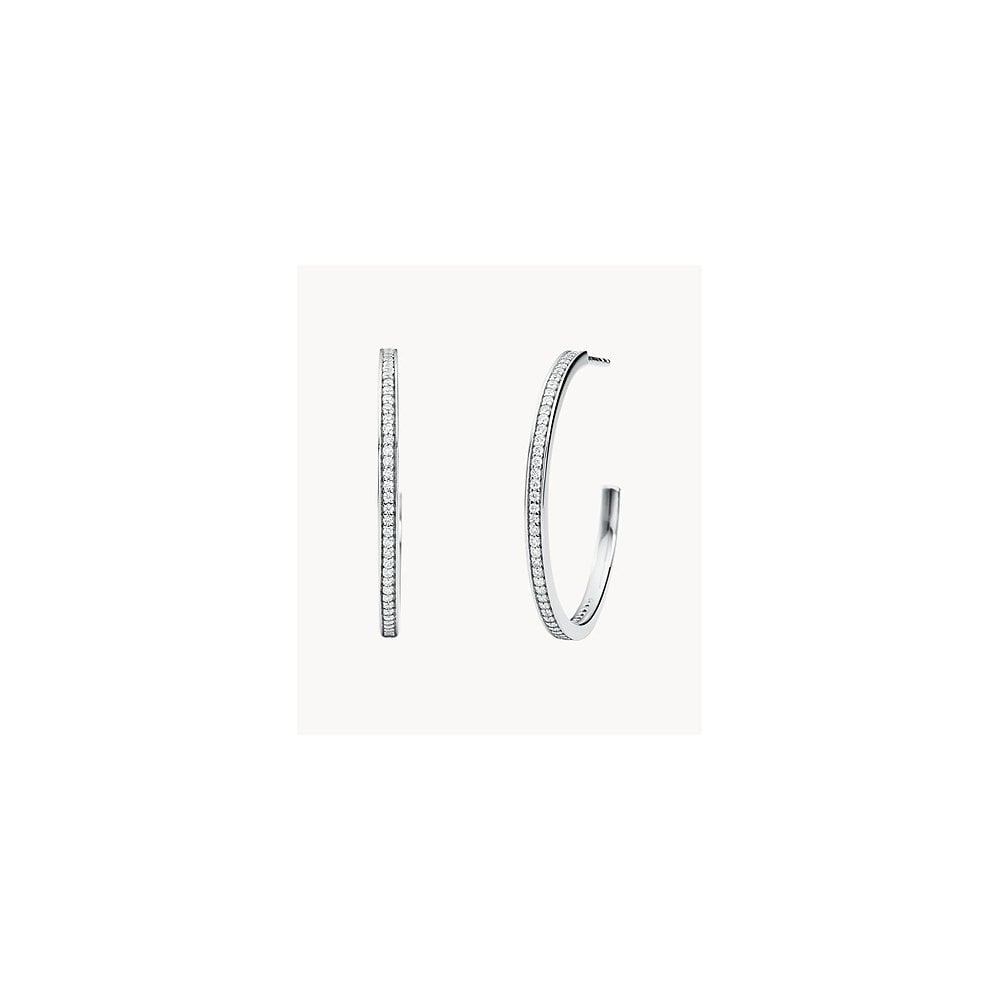 MICHAEL KORS PAVE THIN HOOPS