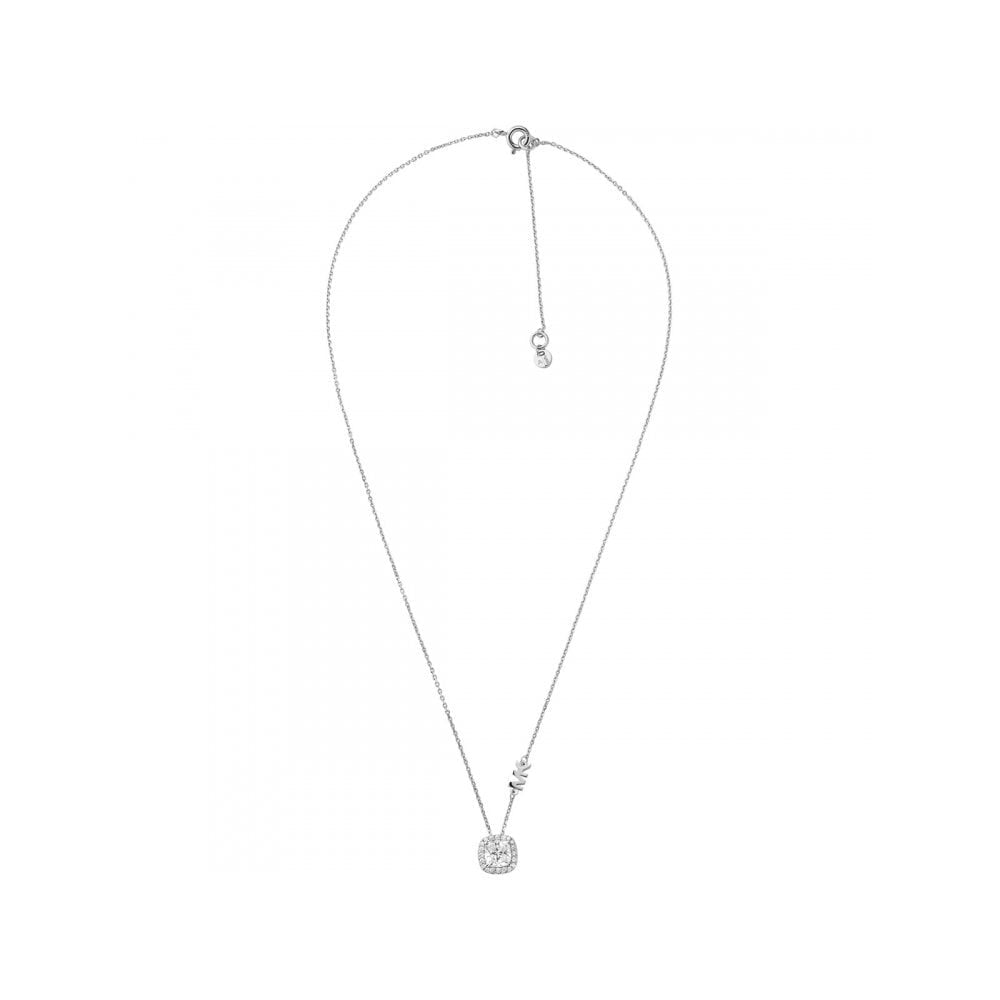 MICHAEL KORS STERLING SILVER HALO NECKLACE