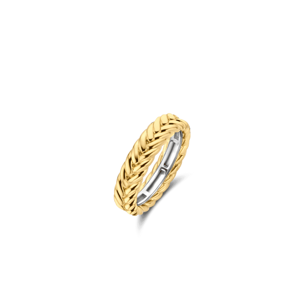 MILANO GOLD ON SILVER BRAIDED BAND