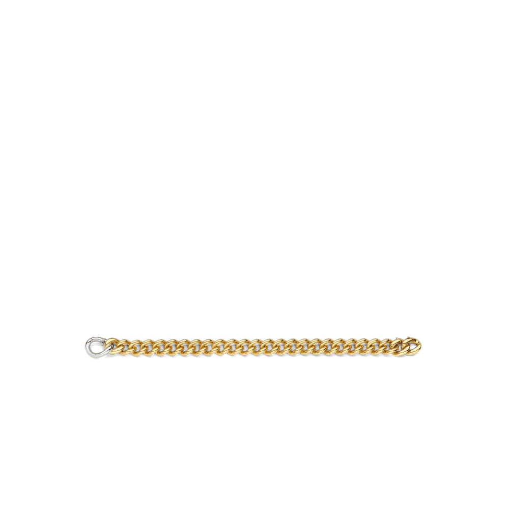 MILANO GOLD ON SILVER CURB BRACELET