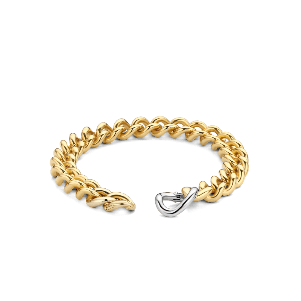 MILANO GOLD ON SILVER CURB BRACELET