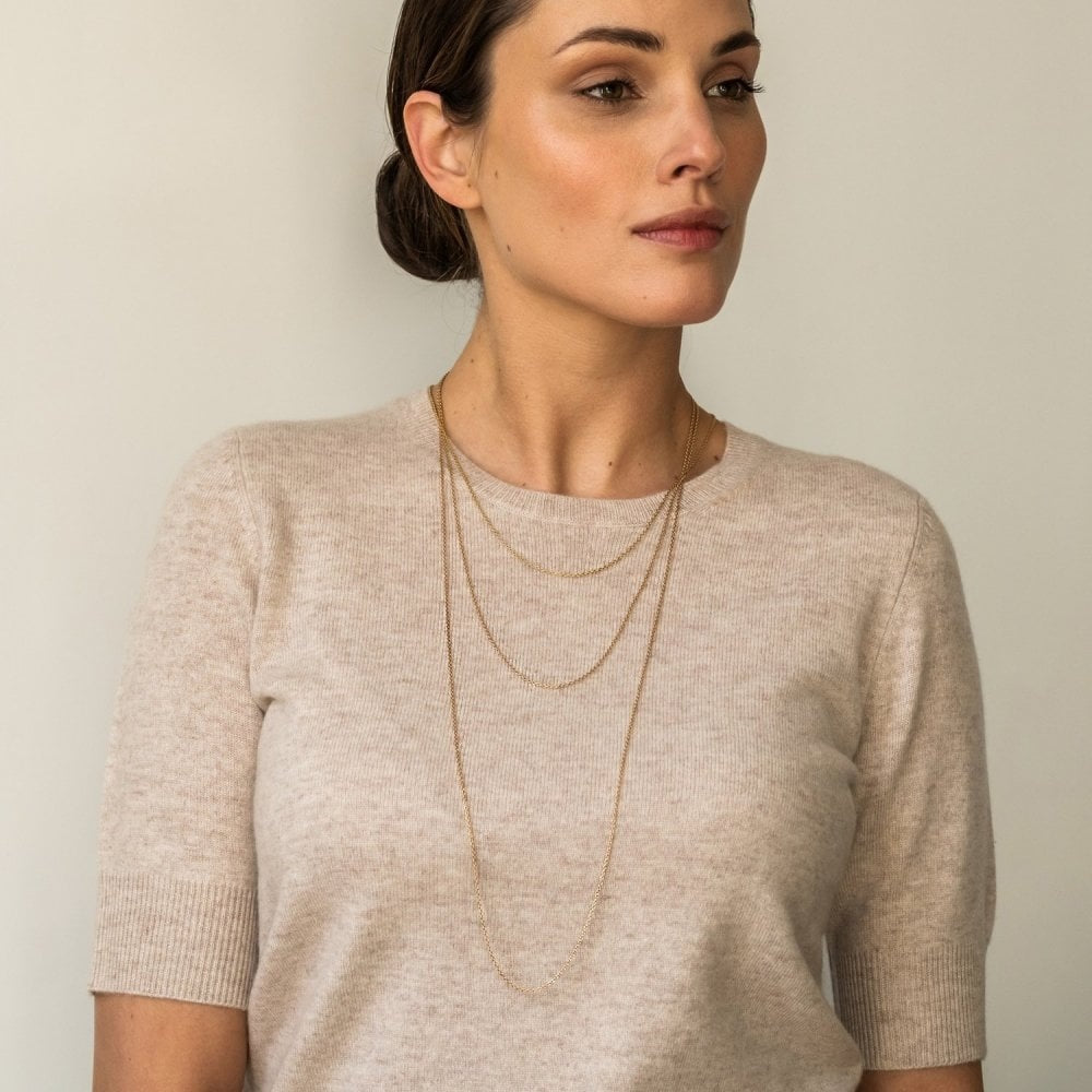 MILANO GOLD ON STERLING SILVER CHAIN