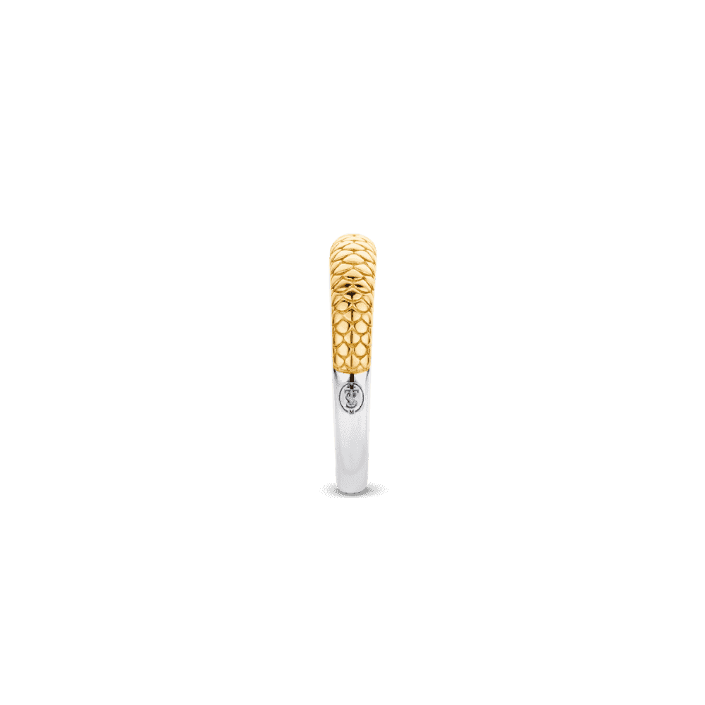 MILANO GOLD ON STERLING SILVER SNAKESKIN RING
