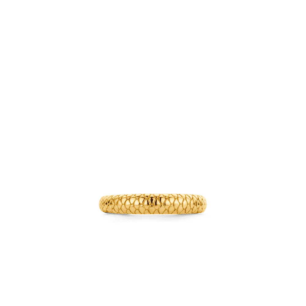 MILANO GOLD ON STERLING SILVER SNAKESKIN RING