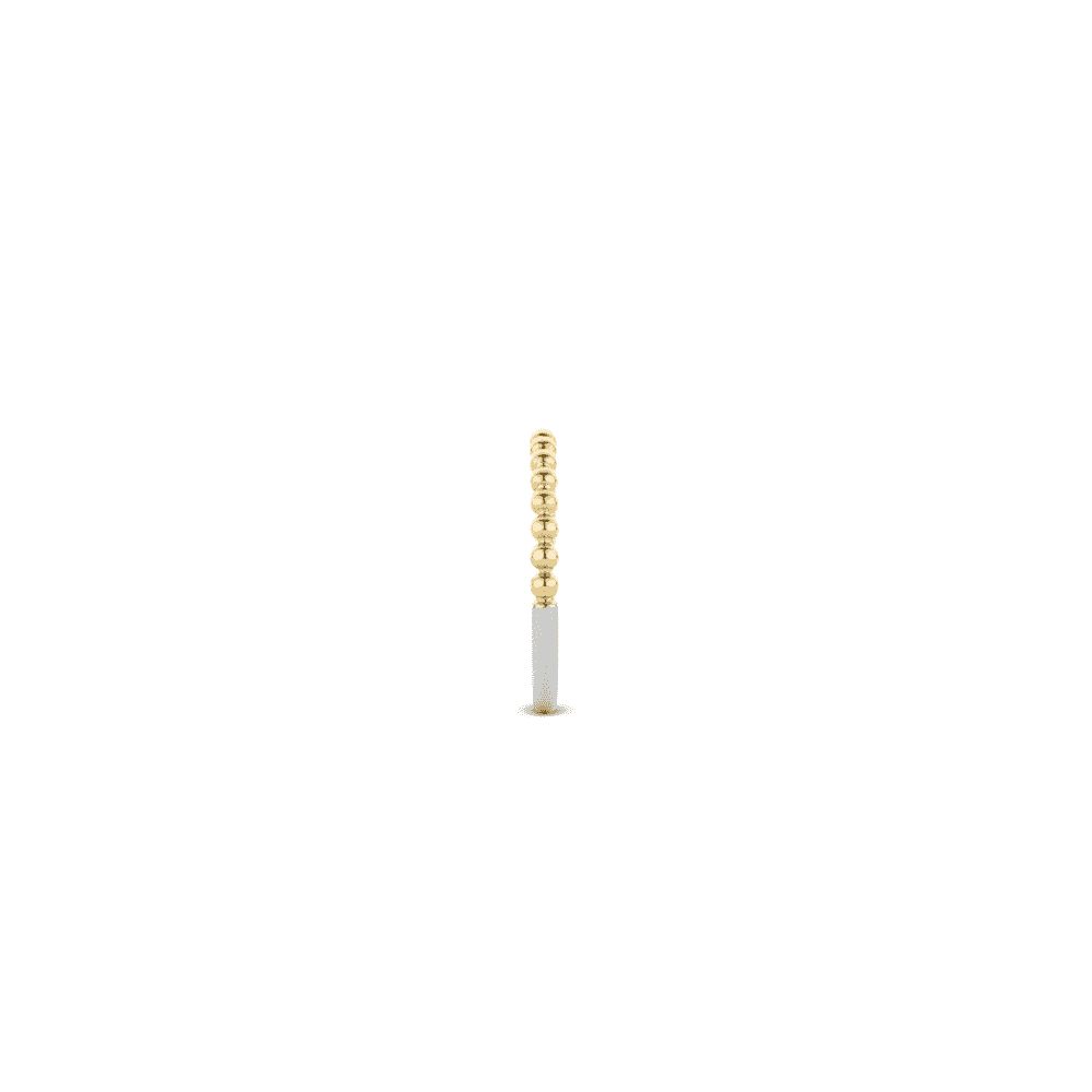 MILANO GOLD & STERLING SILVER BEADED BAND RING
