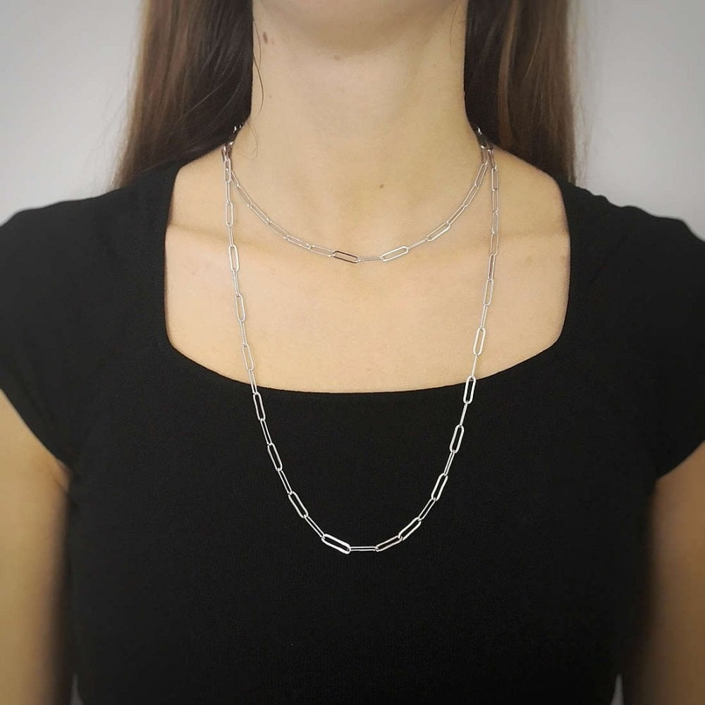MILANO LONG PAPERLINK NECKLACE