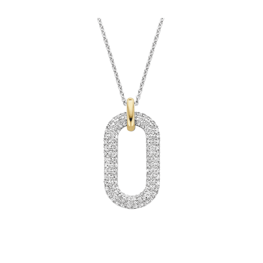 MILANO OPEN PAVE ZIRCONIA PENDANT