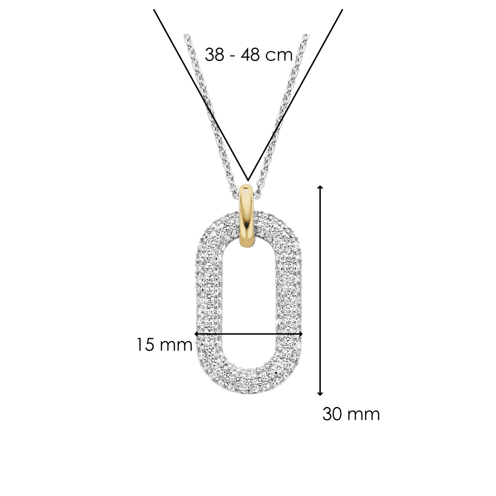 MILANO OPEN PAVE ZIRCONIA PENDANT