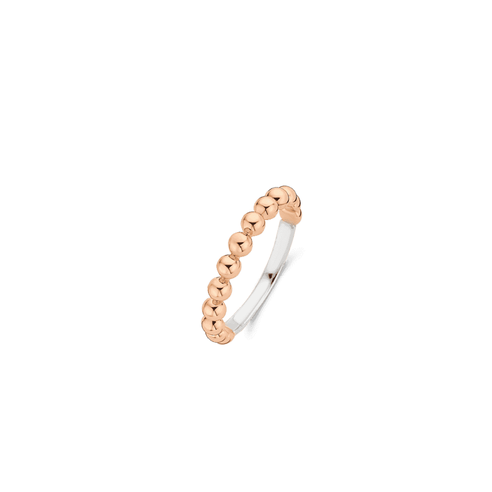 MILANO ROSE GOLD STERLING SILVER BUBBLE RING