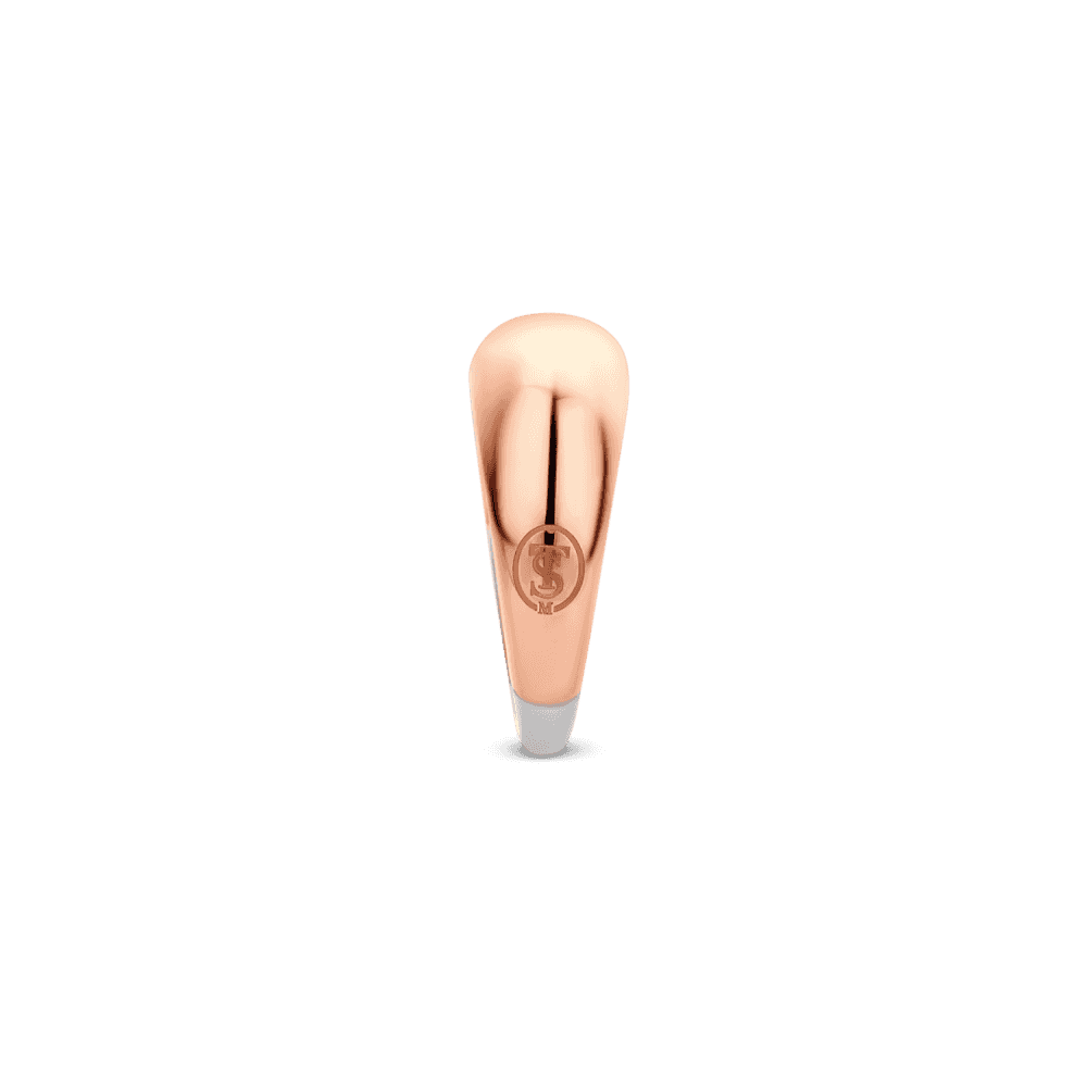MILANO ROSE GOLD STERLING SILVER PLAIN SHINY RING