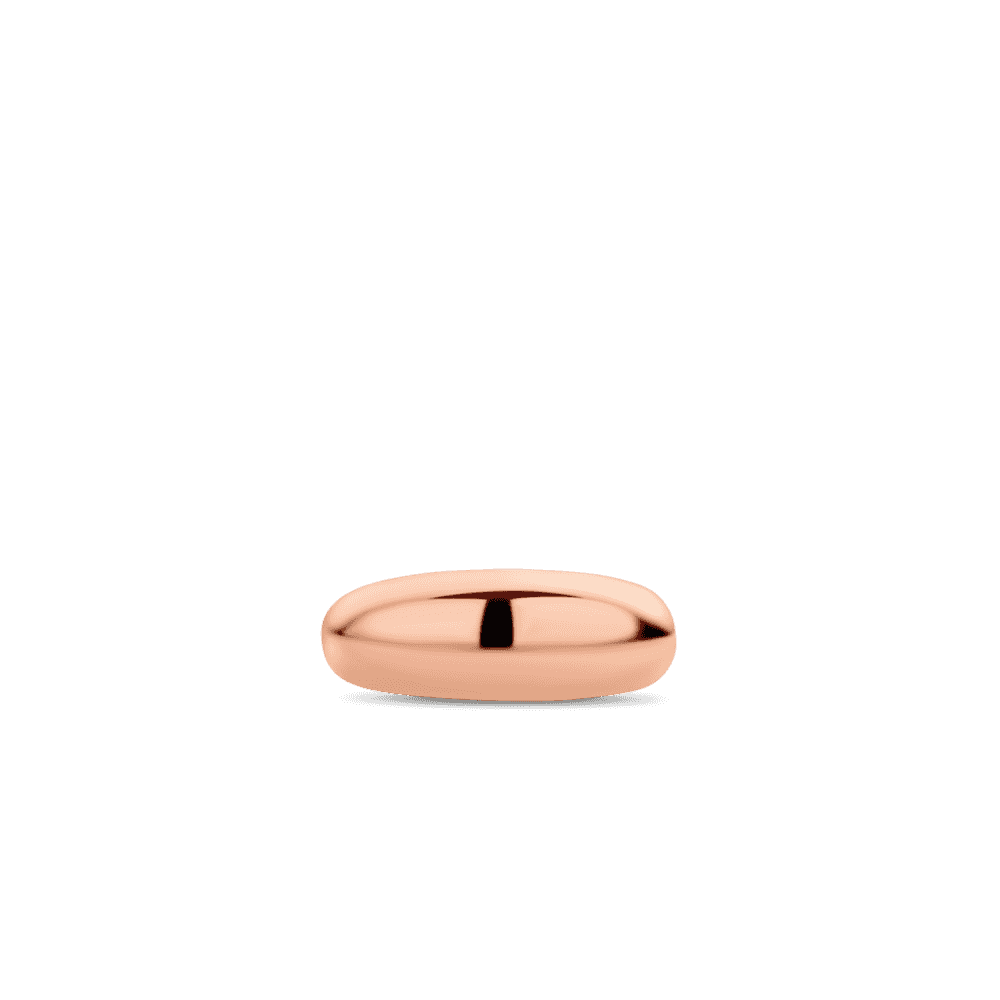 MILANO ROSE GOLD STERLING SILVER PLAIN SHINY RING