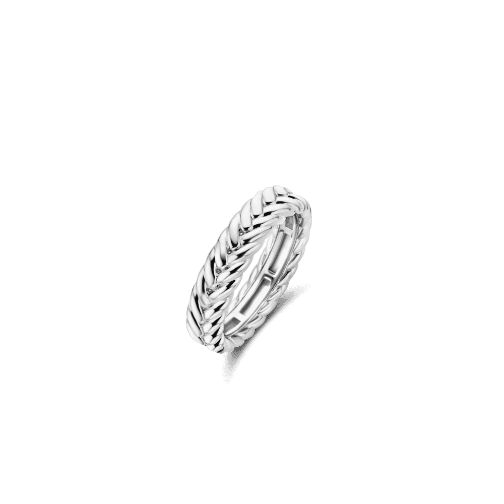 MILANO STERLING SILVER BRAIDED RING