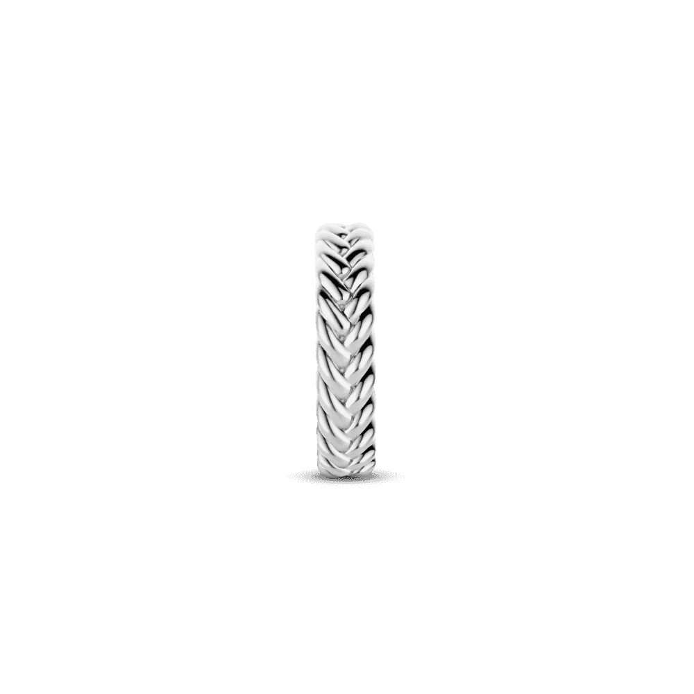 MILANO STERLING SILVER BRAIDED RING