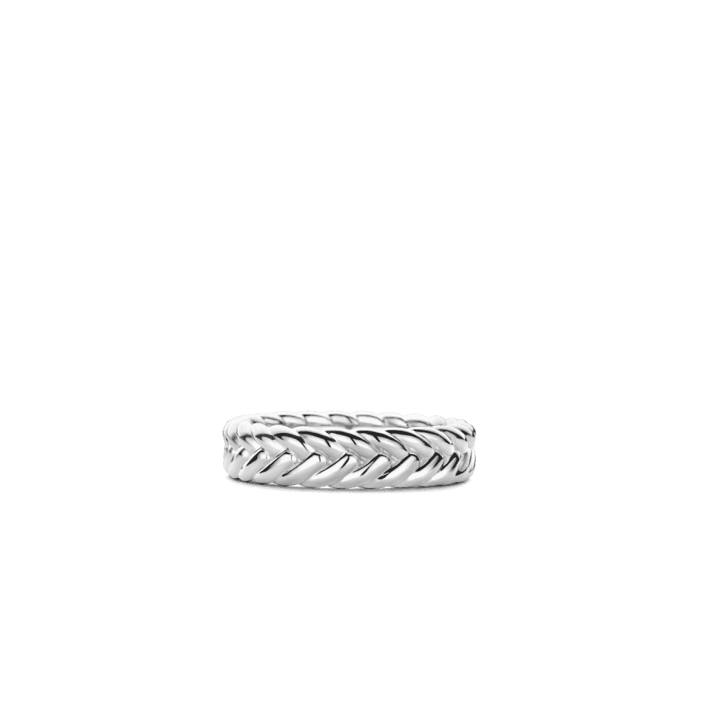 MILANO STERLING SILVER BRAIDED RING