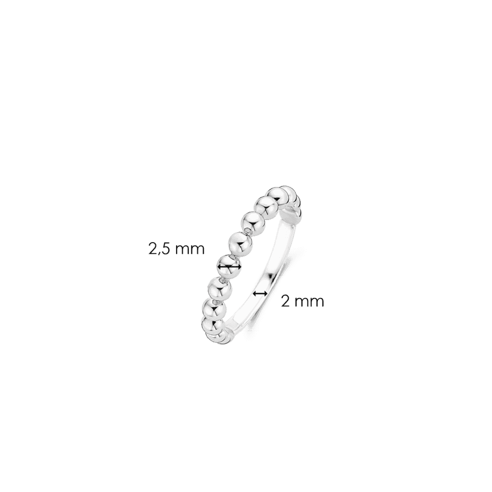 MILANO STERLING SILVER BUBBLE RING