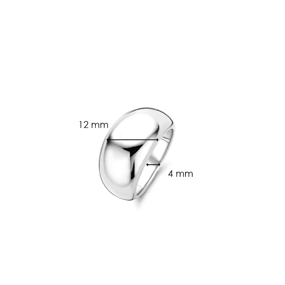 MILANO STERLING SILVER CHUNKY PLAIN SILVER RING