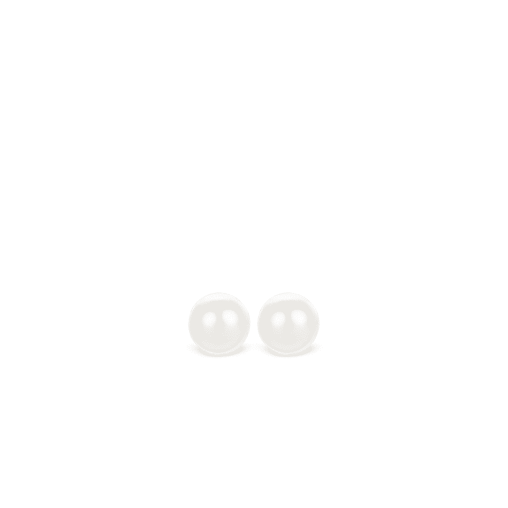 MILANO STERLING SILVER PEARL STUD EARRINGS