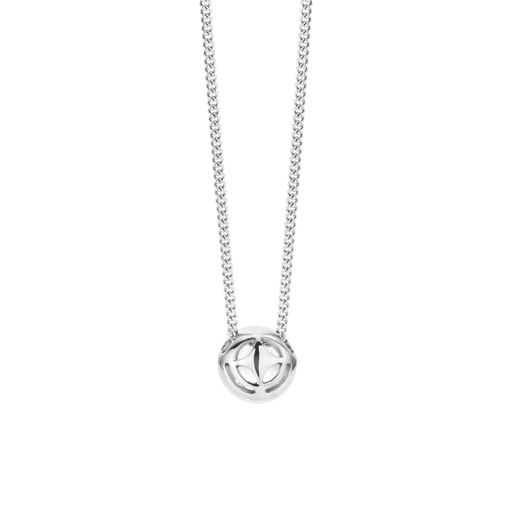 MILANO STERLING SILVER RUBOVER ZIRCONIA NECKLACE