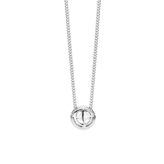 MILANO STERLING SILVER RUBOVER ZIRCONIA NECKLACE