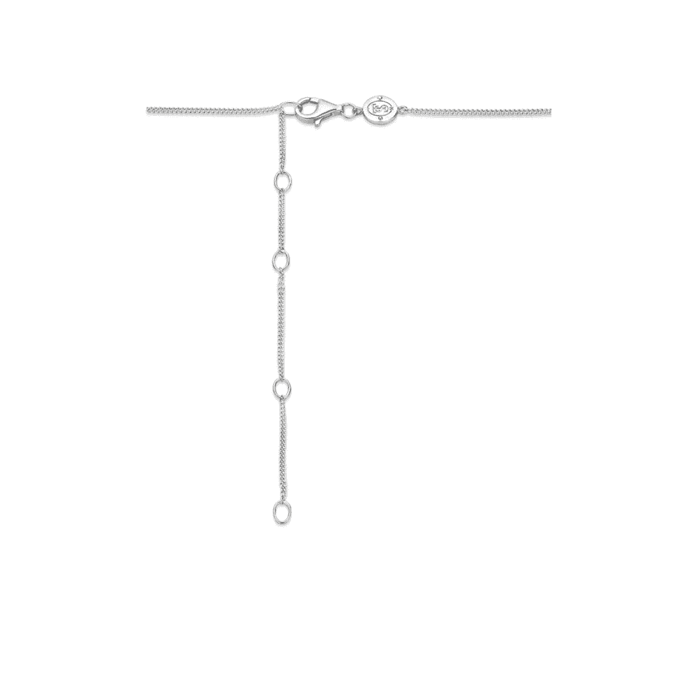 MILANO STERLING SILVER RUBOVER ZIRCONIA NECKLACE