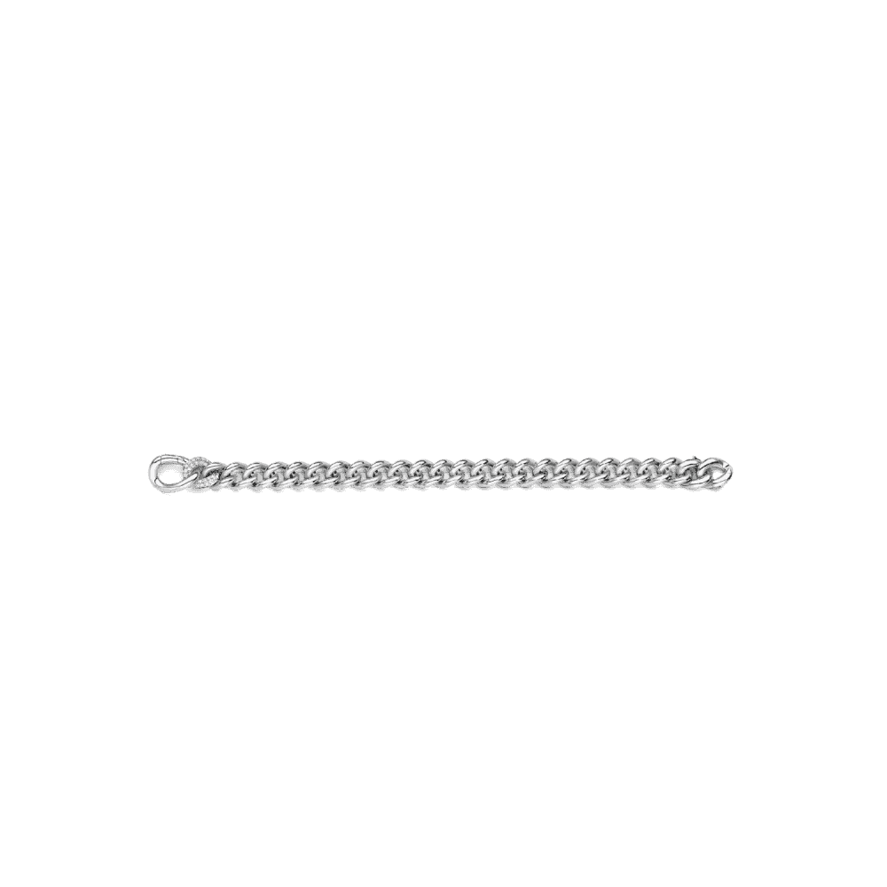 MILANO STERLING SILVER SOLID CURB BRACELET
