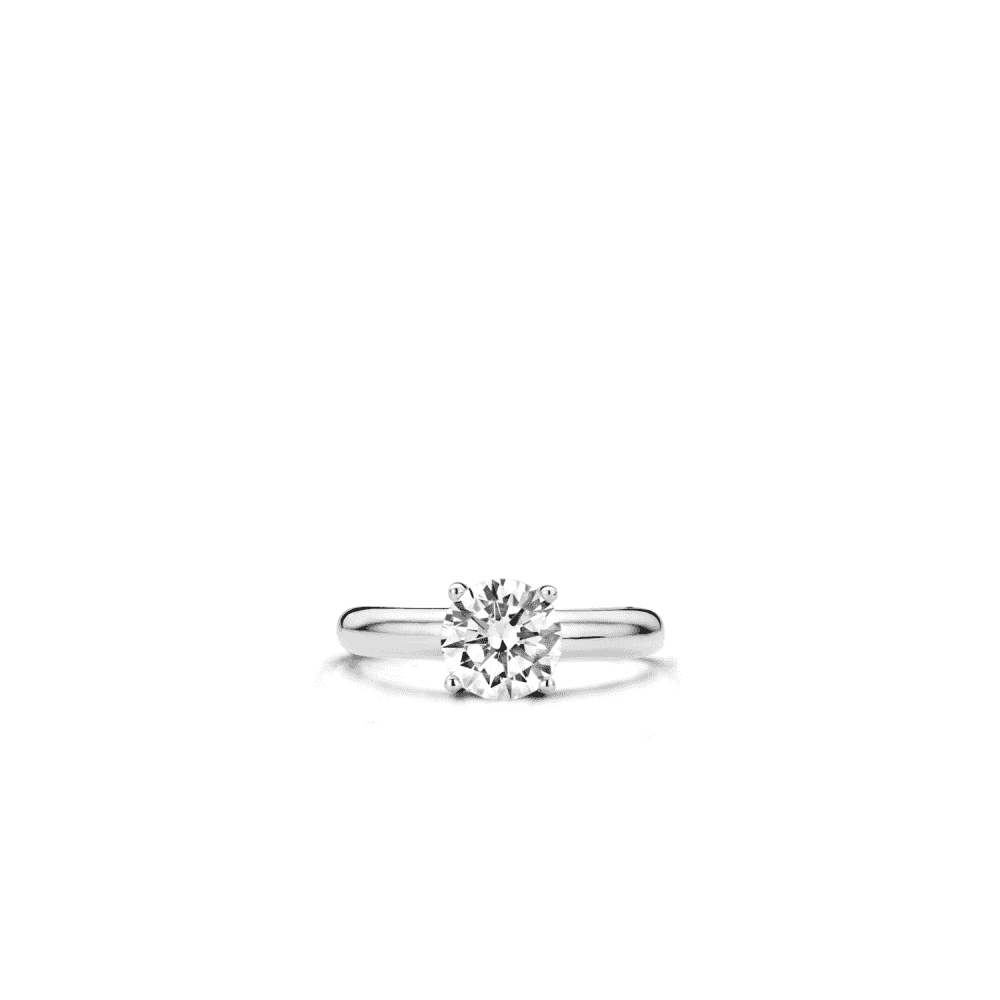 MILANO STERLING SILVER SOLITAIRE ZIRCONIA RING