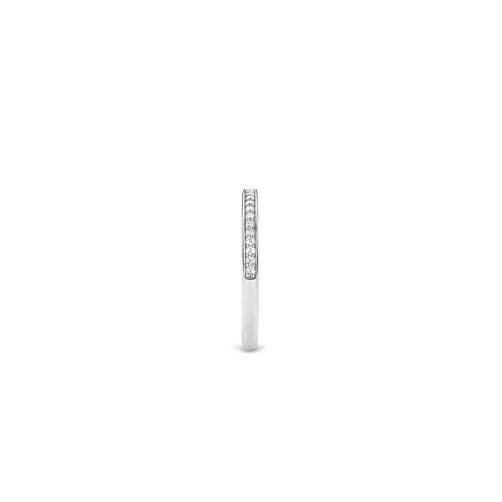 MILANO STERLING SILVER ZIRCONIA BAND