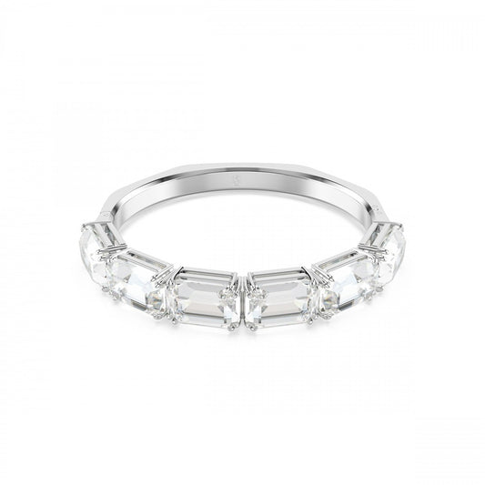 MILLENIA OCTAGON CUT STONES RHODIUM FINISHED BANGLE